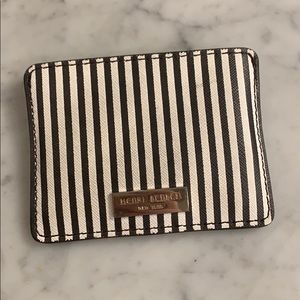Henri Bendel Striped Card Case